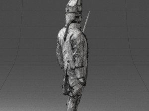 warrior 0303-1 3d print ready 3Dプリントモデル