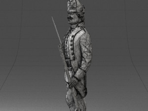 warrior 0303-1 3d print ready 3Dプリントモデル