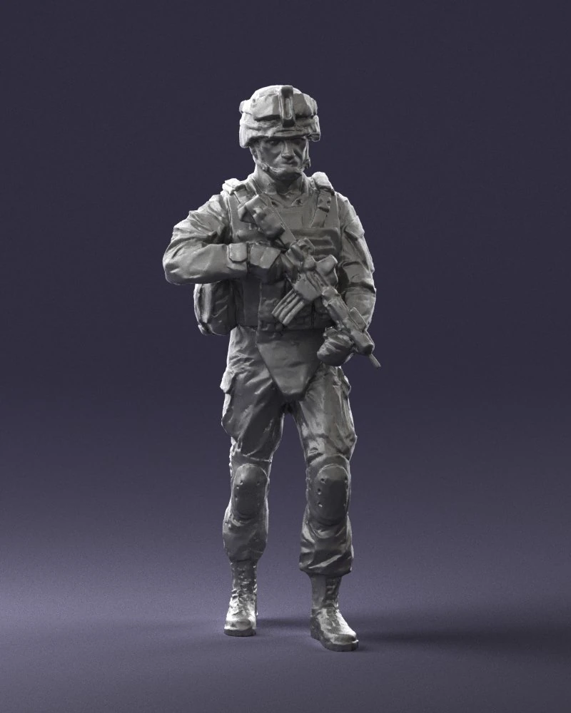 warrior 0303-2 3d print ready 3D Print Model .c4d .max .obj .3ds .fbx .stl .blend
