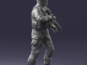 warrior 0303-2 3d print ready 3D Print Model
