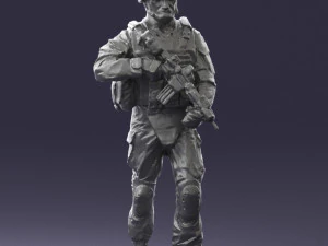 warrior 0303-2 3d print ready 3D Print Model