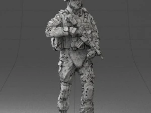 warrior 0303-2 3d print ready 3D Print Model