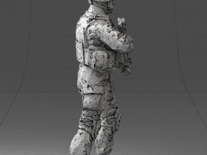 warrior 0303-2 3d print ready Modèles 3D en vedette