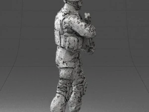 warrior 0303-2 3d print ready 3D Print Model