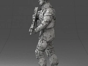 warrior 0303-2 3d print ready 3D Print Model