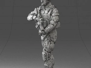 warrior 0303-2 3d print ready 3D Print Model