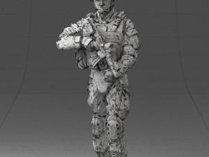 warrior 0303-2 3d print ready Modèles 3D en vedette