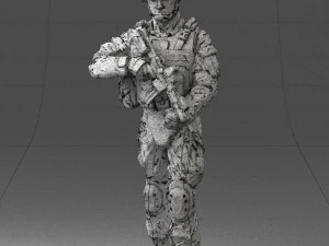 warrior 0303-2 3d print ready 3D Print Model