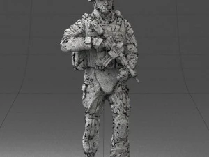 warrior 0303-2 3d print ready 3D Print Model
