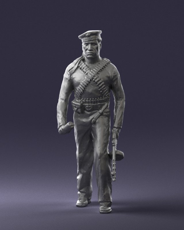 warrior 0303-4 3Dモデル .c4d .max .obj .3ds .fbx .stl .blend 