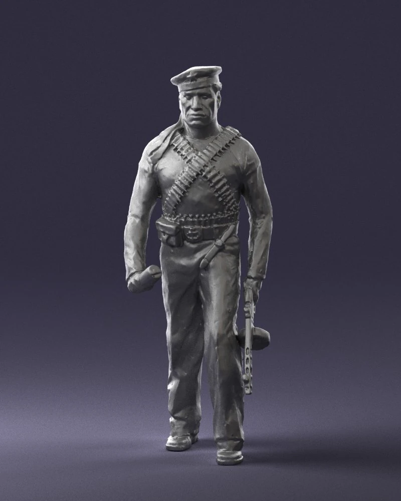 warrior 0303-4 3D Model .c4d .max .obj .3ds .fbx .stl .blend 