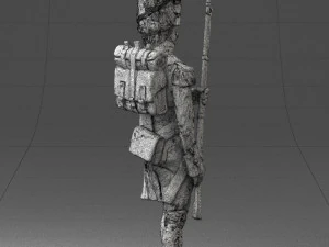warrior 0303-5 3d print ready 3D Print Model