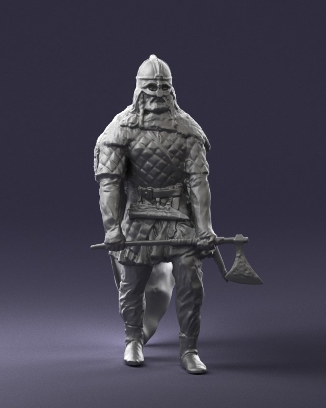 warrior 0303-10 3D Модель .c4d .max .obj .3ds .fbx .stl .blend 