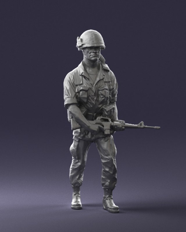 warrior 0303-11 3D 모델 .c4d .max .obj .3ds .fbx .stl .blend 