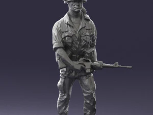 prajurit 0303-11 cetak 3d siap Model Cetak 3D