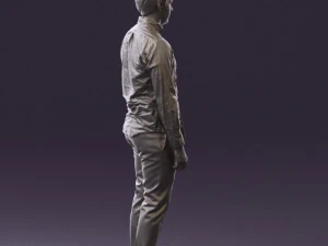 man in black yellow tshirt 0409 3d print ready 3D Print Model
