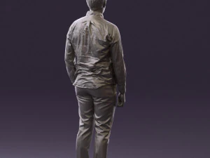 man in black yellow tshirt 0409 3d print ready 3D Print Model