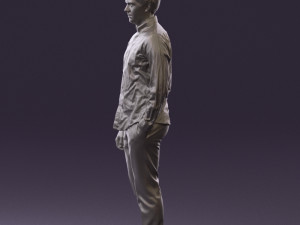 man in black yellow tshirt 0409 3d print ready Modelo de impresión 3D