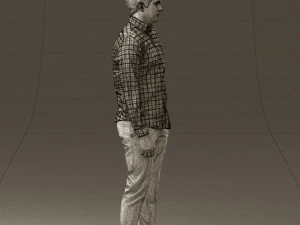 man in black yellow tshirt 0409 3d print ready 3D Print Model