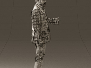 man in jacket pink shirt 0411 3D 모델
