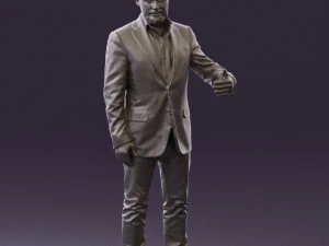 man in jacket pink shirt 0411 3d print ready 3D Print Model
