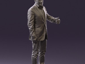 man in jacket pink shirt 0411 3d print ready 3D-Druckmodell