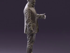 man in jacket pink shirt 0411 3d print ready 3D Print Model