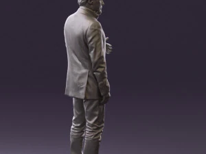 man in jacket pink shirt 0411 3d print ready 3D Print Model