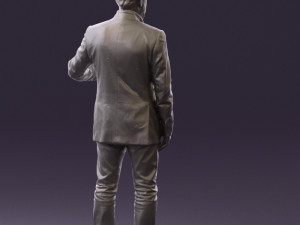 man in jacket pink shirt 0411 3d print ready 3D-Druckmodell