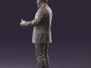 man in jacket pink shirt 0411 3d print ready 3D Print Model