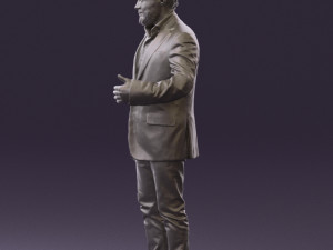 man in jacket pink shirt 0411 3d print ready 3D-Druckmodell