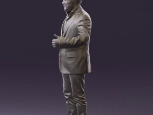 man in jacket pink shirt 0411 3d print ready 3D Print Model