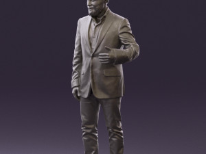 man in jacket pink shirt 0411 3d print ready 3D-Druckmodell