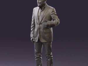 man in jacket pink shirt 0411 3d print ready 3D Print Model