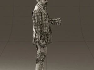 man in jacket pink shirt 0411 3d print ready 3D Print Model