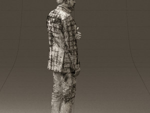 man in jacket pink shirt 0411 3d print ready 3D-Druckmodell