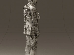 man in jacket pink shirt 0411 3d print ready 3D Print Model