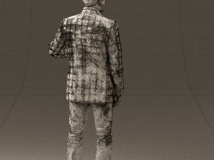 man in jacket pink shirt 0411 3d print ready 3D-Druckmodell