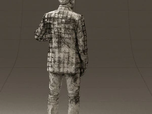 man in jacket pink shirt 0411 3d print ready 3D Print Model