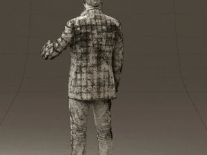 man in jacket pink shirt 0411 3d print ready 3D Print Model
