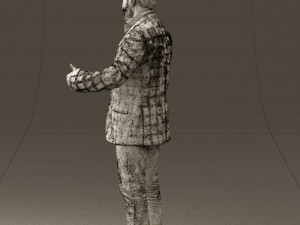 man in jacket pink shirt 0411 3d print ready 3D-Druckmodell