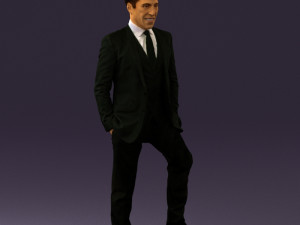 man in suit 0413 3D Модель