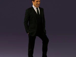 man in suit 0413 3D Model