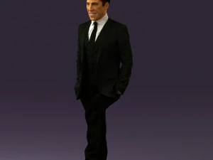 man in suit 0413 3D Model