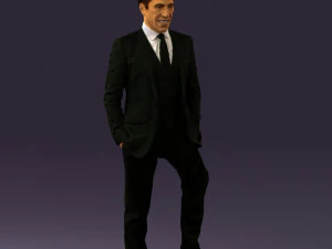 man in suit 0413 3D Model