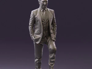 man in suit 0413 3D Model