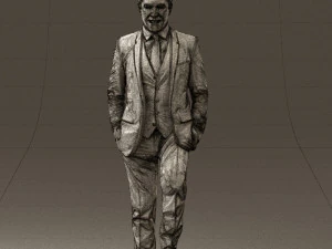 man in suit 0413 3D Model