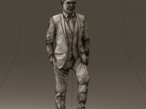 man in suit 0413 3D Модель