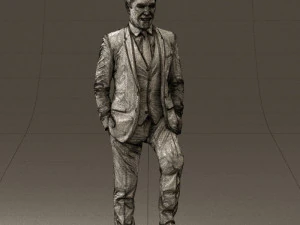 man in suit 0413 3D Model