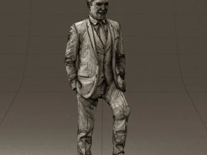 man in suit 0413 3D Model